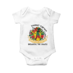 Harriet Tubman Baby Onesie Underground Railroad Hero Breaking Chains TS12 White Print Your Wear