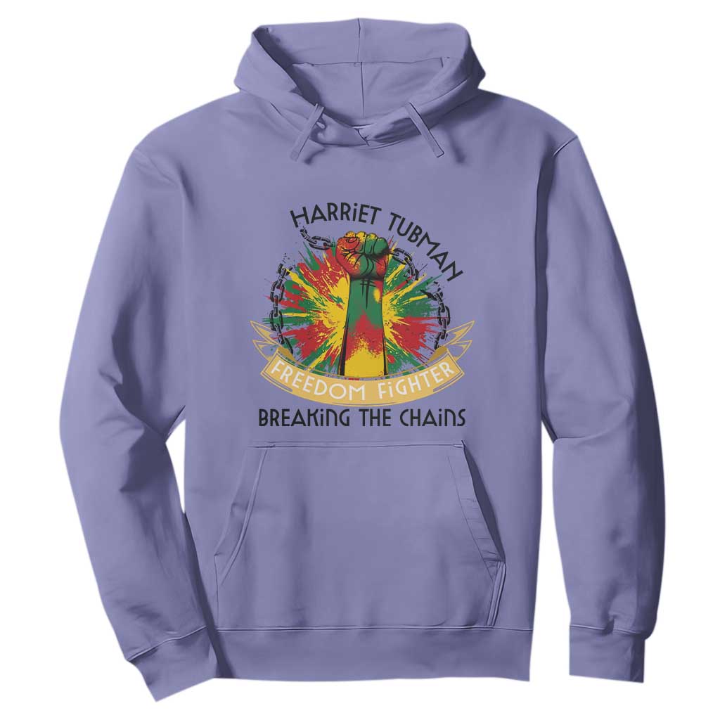 Harriet Tubman Hoodie Underground Railroad Hero Breaking Chains TS12 Violet Print Your Wear