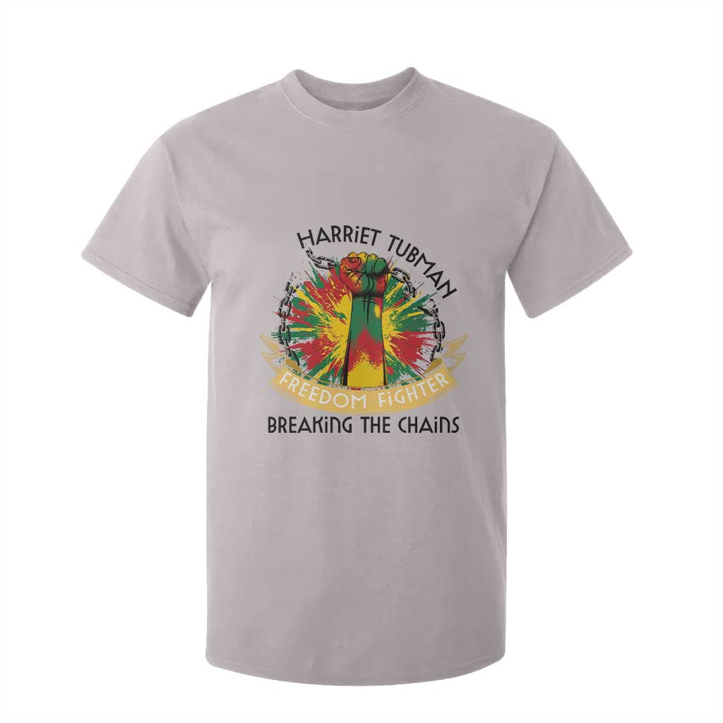 Harriet Tubman T Shirt For Kid Underground Railroad Hero Breaking Chains TS12 Ice Gray Print Your Wear