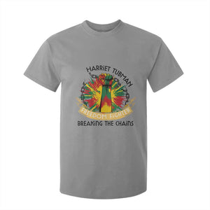 Harriet Tubman T Shirt For Kid Underground Railroad Hero Breaking Chains TS12 Sport Gray Print Your Wear