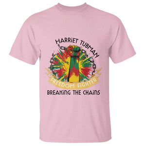 Harriet Tubman T Shirt Underground Railroad Hero Breaking Chains TS12 Light Pink Print Your Wear