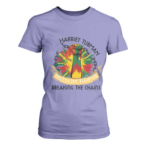 Harriet Tubman T Shirt For Women Underground Railroad Hero Breaking Chains TS12 Violet Print Your Wear