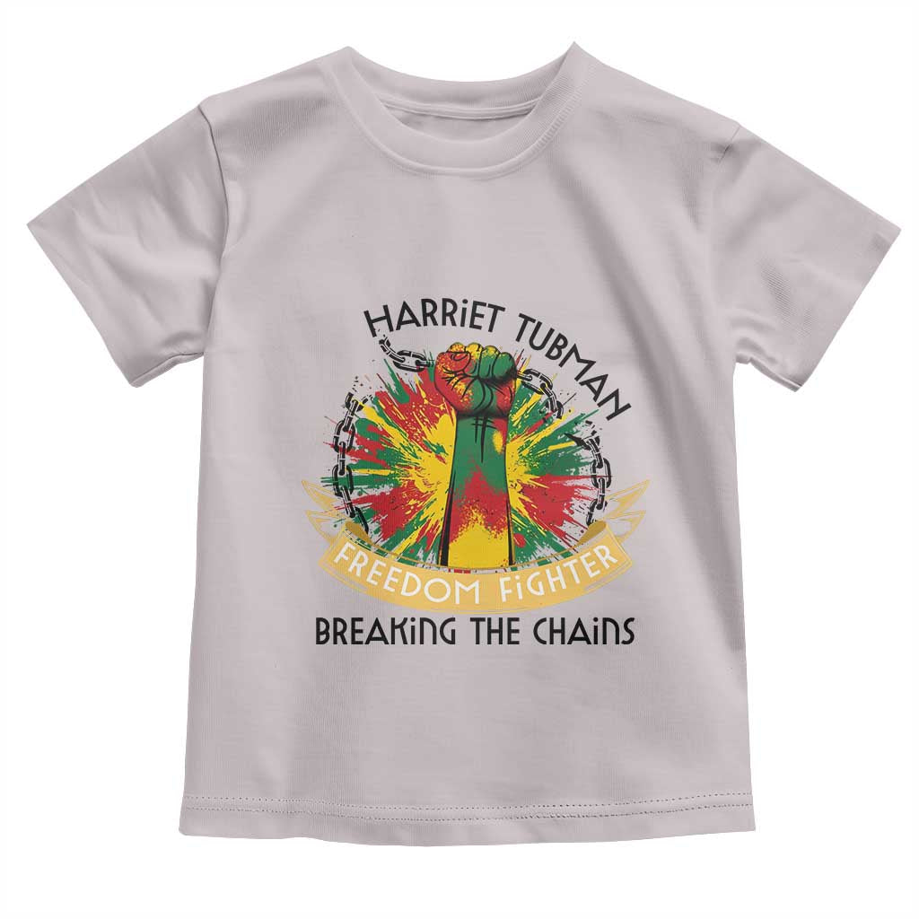 Harriet Tubman Toddler T Shirt Underground Railroad Hero Breaking Chains TS12 Ice Gray Print Your Wear