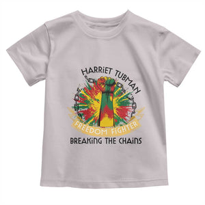 Harriet Tubman Toddler T Shirt Underground Railroad Hero Breaking Chains TS12 Ice Gray Print Your Wear