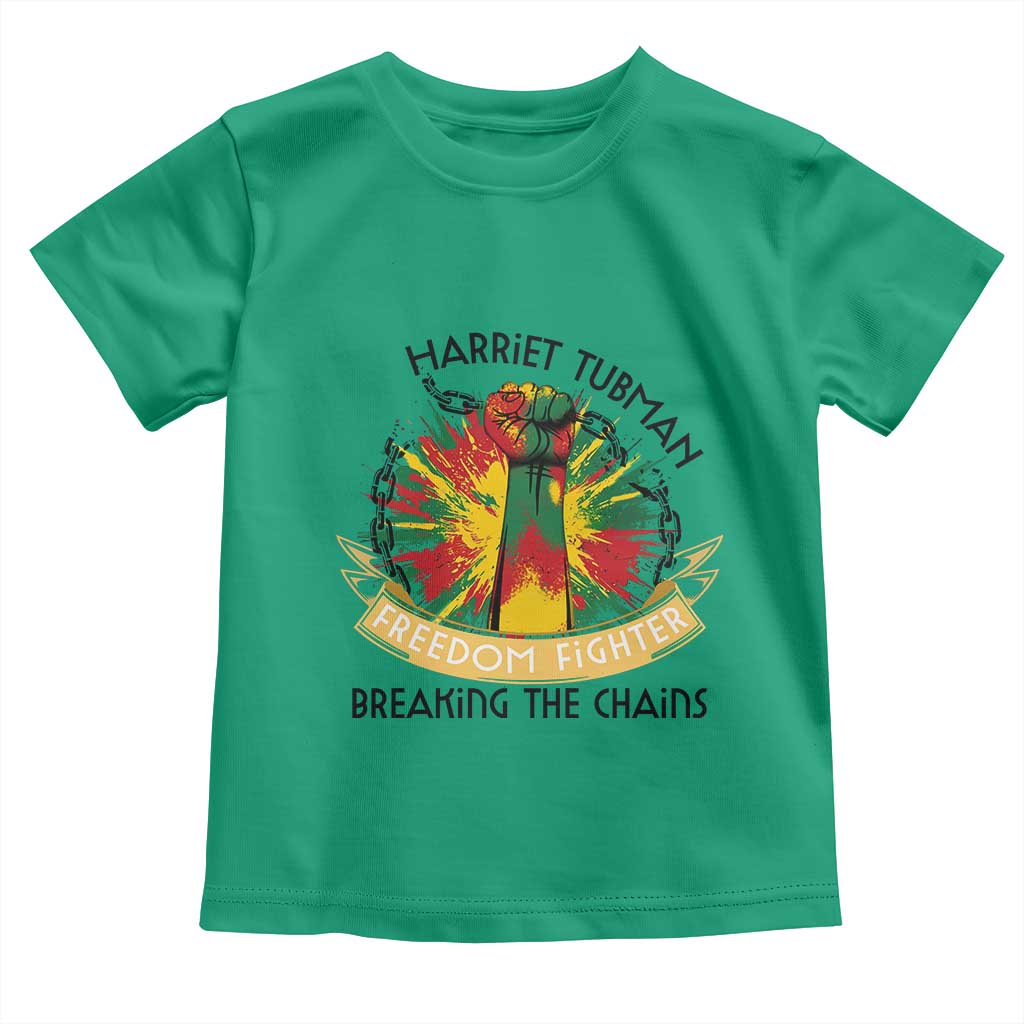 Harriet Tubman Toddler T Shirt Underground Railroad Hero Breaking Chains TS12 Irish Green Print Your Wear