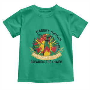Harriet Tubman Toddler T Shirt Underground Railroad Hero Breaking Chains TS12 Irish Green Print Your Wear