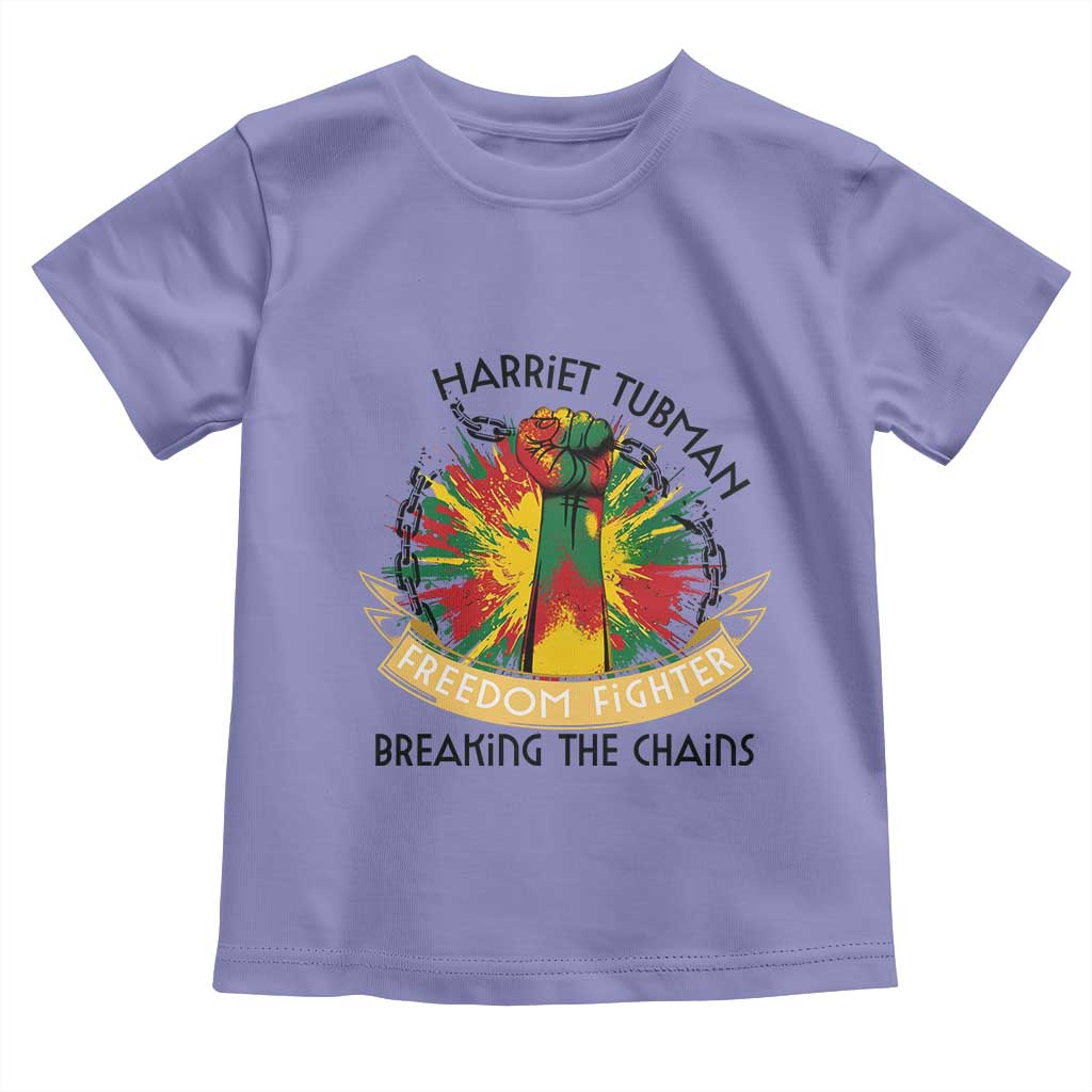 Harriet Tubman Toddler T Shirt Underground Railroad Hero Breaking Chains TS12 Violet Print Your Wear