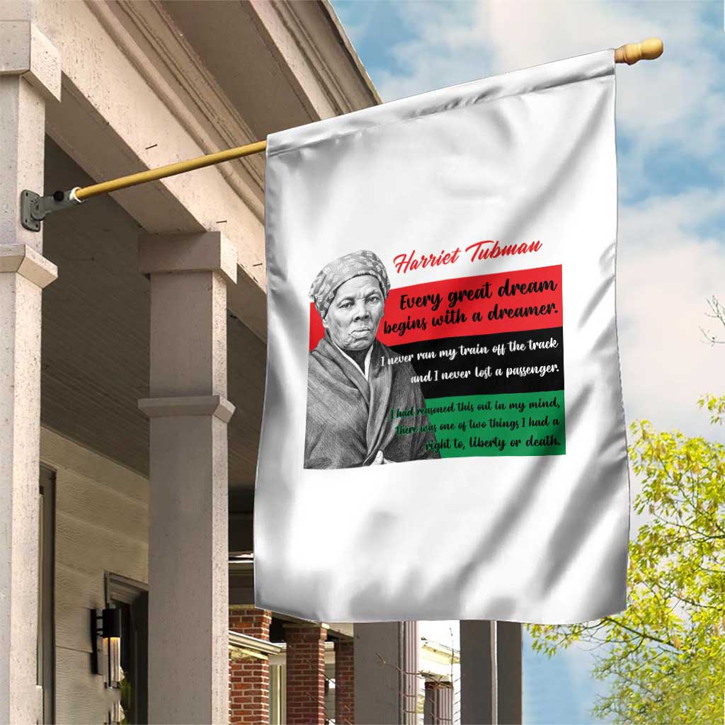 Harriet Tubman Quote Garden Flag Pan African Flag Black History TS12 Print Your Wear
