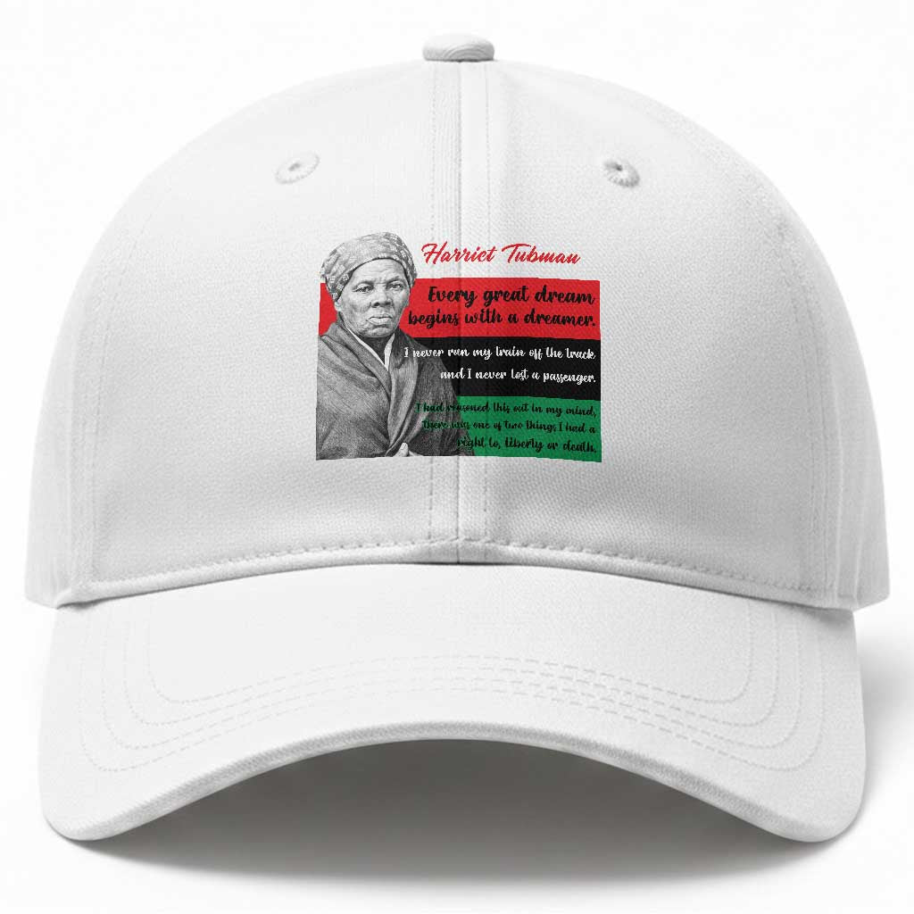 Harriet Tubman Quote Baseball Cap Pan African Flag Black History TS12 Print Your Wear