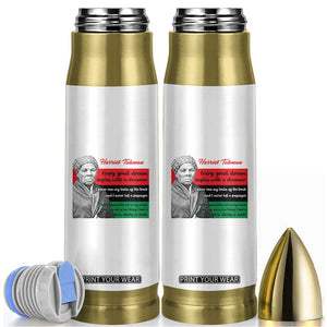 Harriet Tubman Quote Bullet Tumbler Pan African Flag Black History TS12 White Print Your Wear