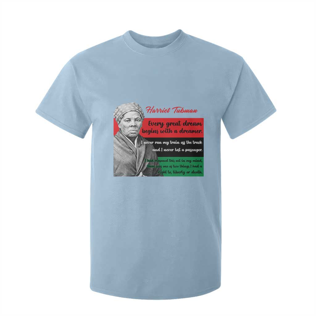 Harriet Tubman Quote T Shirt For Kid Pan African Flag Black History TS12 Light Blue Print Your Wear