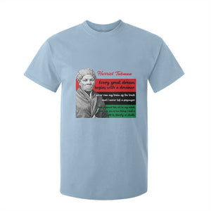 Harriet Tubman Quote T Shirt For Kid Pan African Flag Black History TS12 Light Blue Print Your Wear