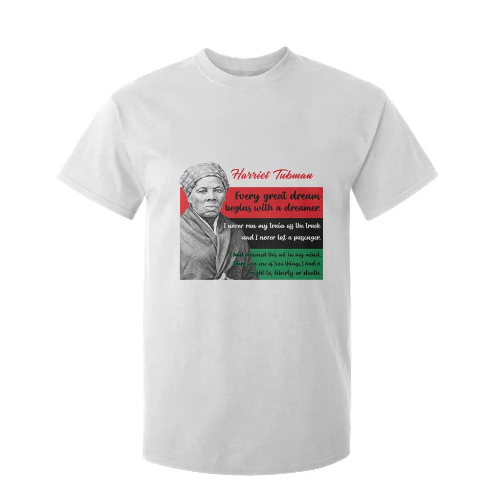 Harriet Tubman Quote T Shirt For Kid Pan African Flag Black History TS12 White Print Your Wear