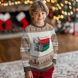 Harriet Tubman Quote Ugly Christmas Sweater Pan African Flag Black History TS12 Mocha Mousse Print Your Wear