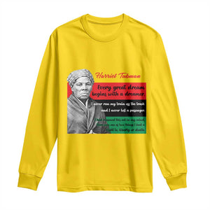 Harriet Tubman Quote Long Sleeve Shirt Pan African Flag Black History TS12 Daisy Print Your Wear