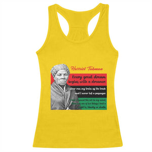 Harriet Tubman Quote Racerback Tank Top Pan African Flag Black History TS12 Daisy Print Your Wear