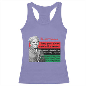 Harriet Tubman Quote Racerback Tank Top Pan African Flag Black History TS12 Violet Print Your Wear