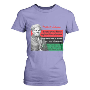 Harriet Tubman Quote T Shirt For Women Pan African Flag Black History TS12 Violet Print Your Wear