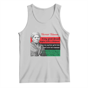 Harriet Tubman Quote Tank Top Pan African Flag Black History TS12 Ash Print Your Wear