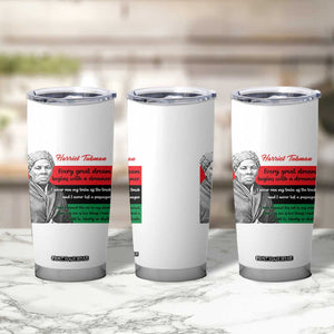 Harriet Tubman Quote Tumbler Cup Pan African Flag Black History TS12 Print Your Wear