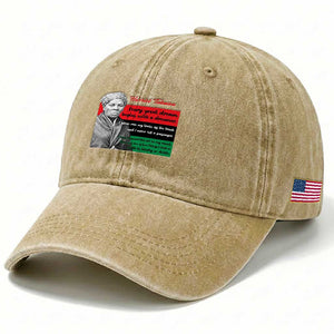 Harriet Tubman Quote Washed Cotton Baseball Cap Pan African Flag Black History TS12 Print Your Wear