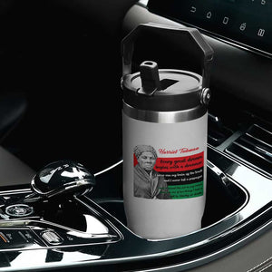 Harriet Tubman Quote Flip Straw Tumbler Pan African Flag Black History TS12 Print Your Wear