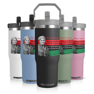 Harriet Tubman Quote Flip Straw Tumbler Pan African Flag Black History TS12 Print Your Wear