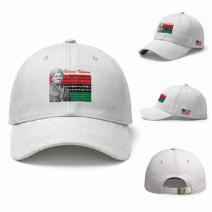 Harriet Tubman Legacy Baseball Cap Pan African Flag Freedom Fighter Quote TS12 Baseball Cap Universal Fit White Print Your Wear