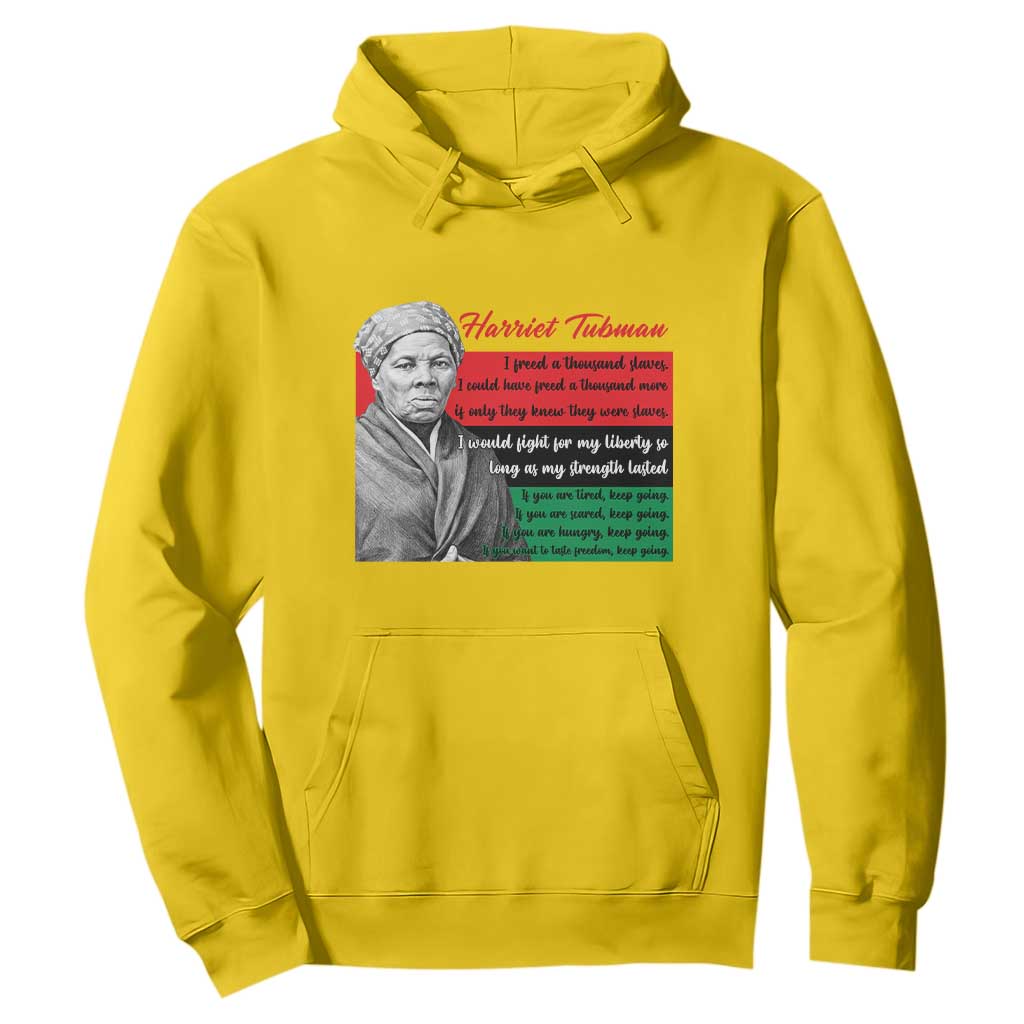 Harriet Tubman Legacy Hoodie Pan African Flag Freedom Fighter Quote TS12 Daisy Print Your Wear