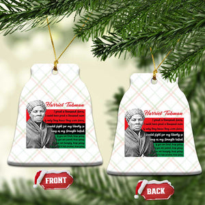 Harriet Tubman Legacy Ceramic Ornament Pan African Flag Freedom Fighter Quote TS12 Print Your Wear