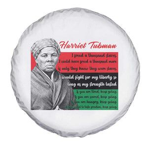 Harriet Tubman Legacy Spare Tire Cover Pan African Flag Freedom Fighter Quote TS12 Print Your Wear