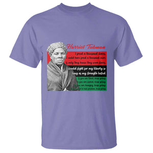 Harriet Tubman Legacy T Shirt Pan African Flag Freedom Fighter Quote TS12 Violet Print Your Wear