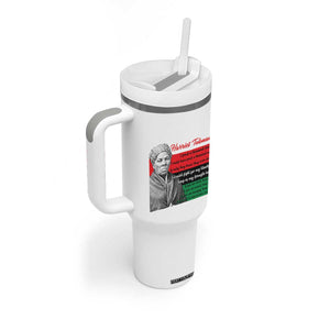 Harriet Tubman Legacy Tumbler With Handle Pan African Flag Freedom Fighter Quote TS12 Print Your Wear
