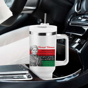 Harriet Tubman Legacy Tumbler With Handle Pan African Flag Freedom Fighter Quote TS12 Print Your Wear