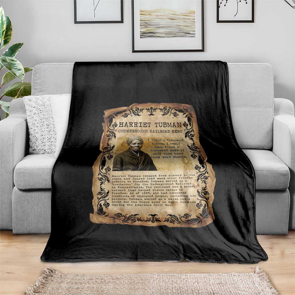 Harriet Tubman Throw Blanket Womens History Month Gift TS12 Print Your Wear