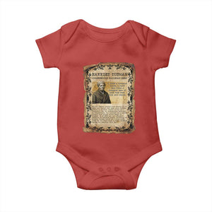 Harriet Tubman Baby Onesie Womens History Month Gift TS12 Red Print Your Wear
