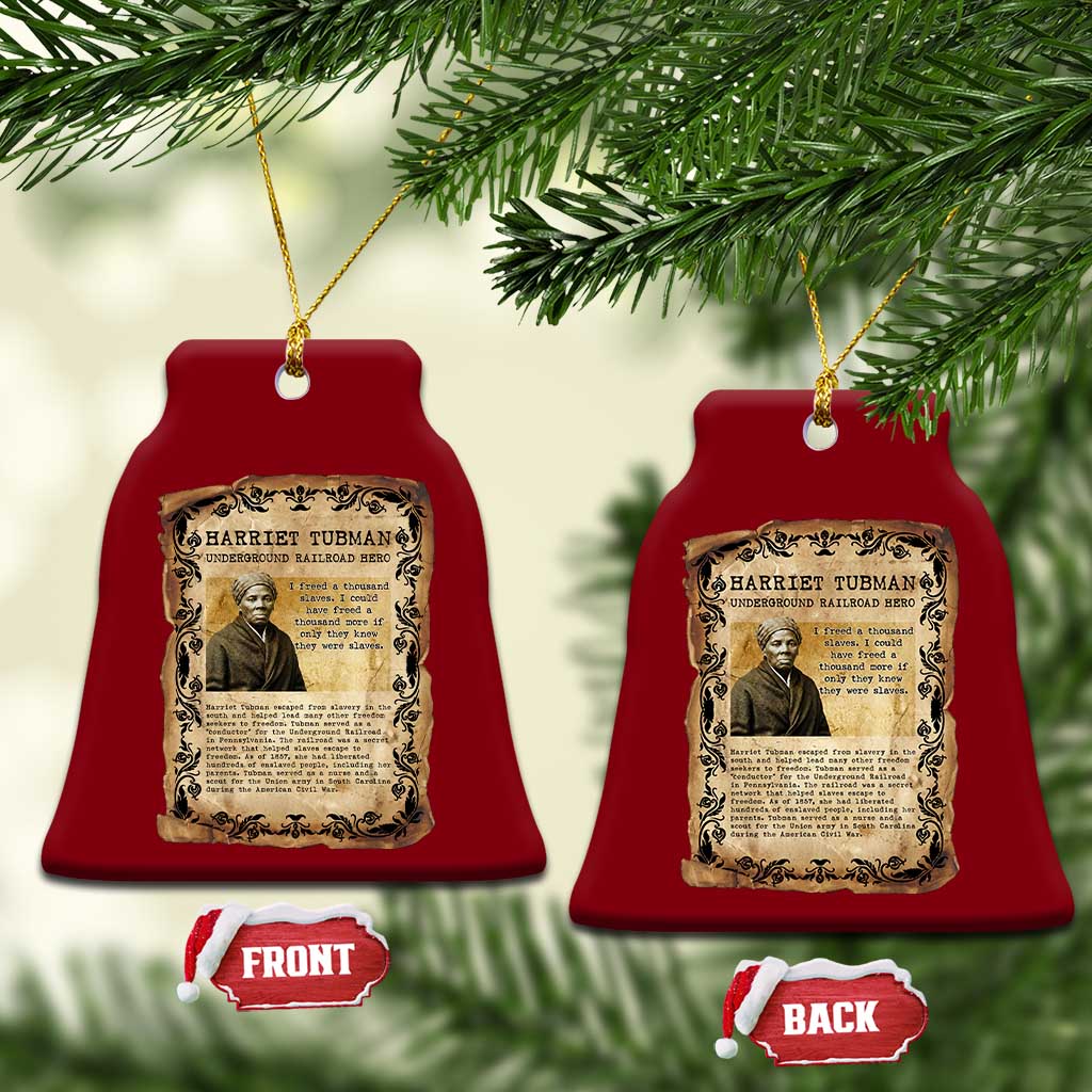 Harriet Tubman Ceramic Ornament Womens History Month Gift TS12 Print Your Wear