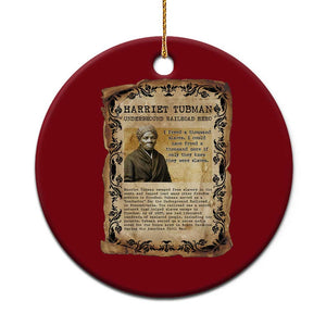 Harriet Tubman Ceramic Ornament Womens History Month Gift TS12 1pc Red Print Your Wear