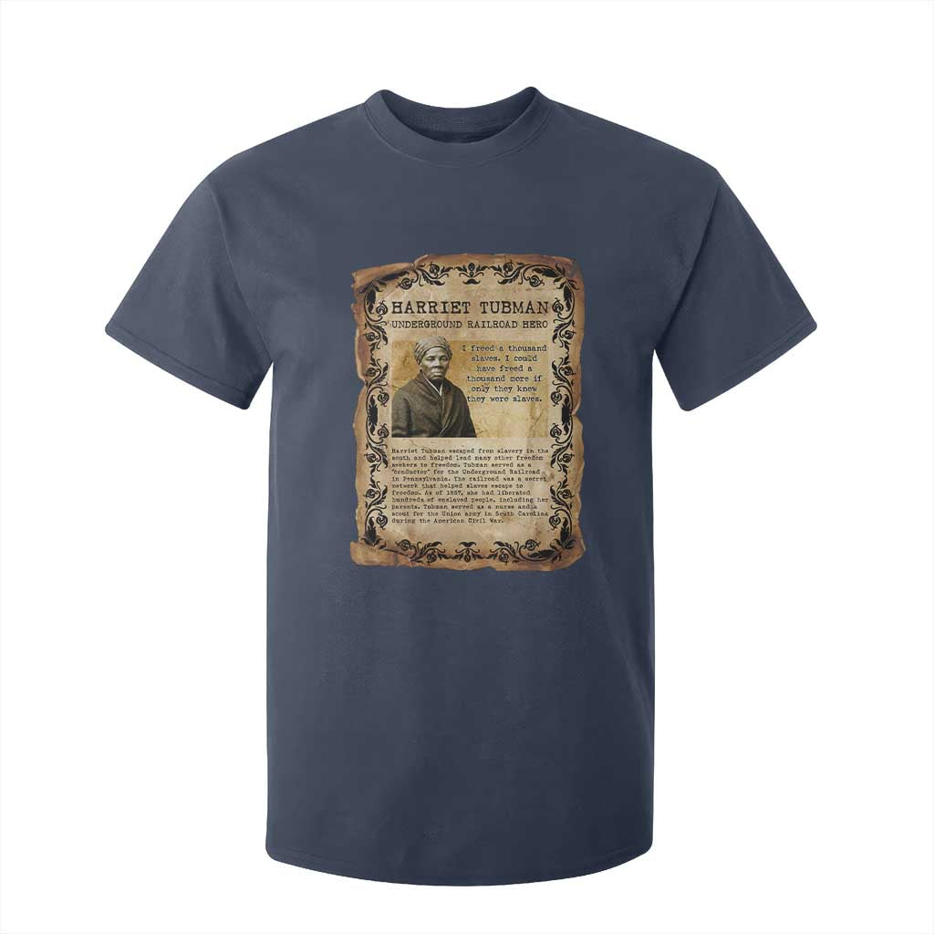 Harriet Tubman T Shirt For Kid Womens History Month Gift TS12 Navy Print Your Wear