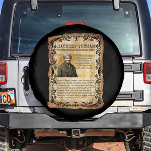 Harriet Tubman Spare Tire Cover Womens History Month Gift TS12 No hole Black Print Your Wear