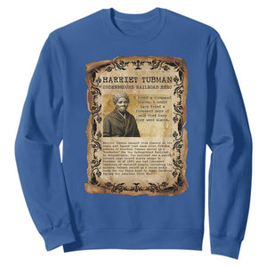 Harriet Tubman Sweatshirt Womens History Month Gift TS12 Royal Blue Print Your Wear