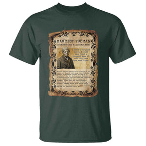 Harriet Tubman T Shirt Womens History Month Gift TS12 Dark Forest Green Print Your Wear