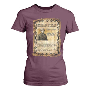 Harriet Tubman T Shirt For Women Womens History Month Gift TS12 Maroon Print Your Wear