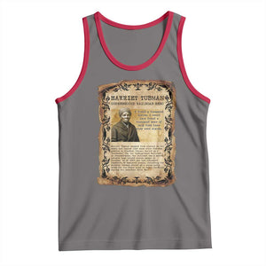 Harriet Tubman Tank Top Womens History Month Gift TS12 Deep Heather Red Print Your Wear