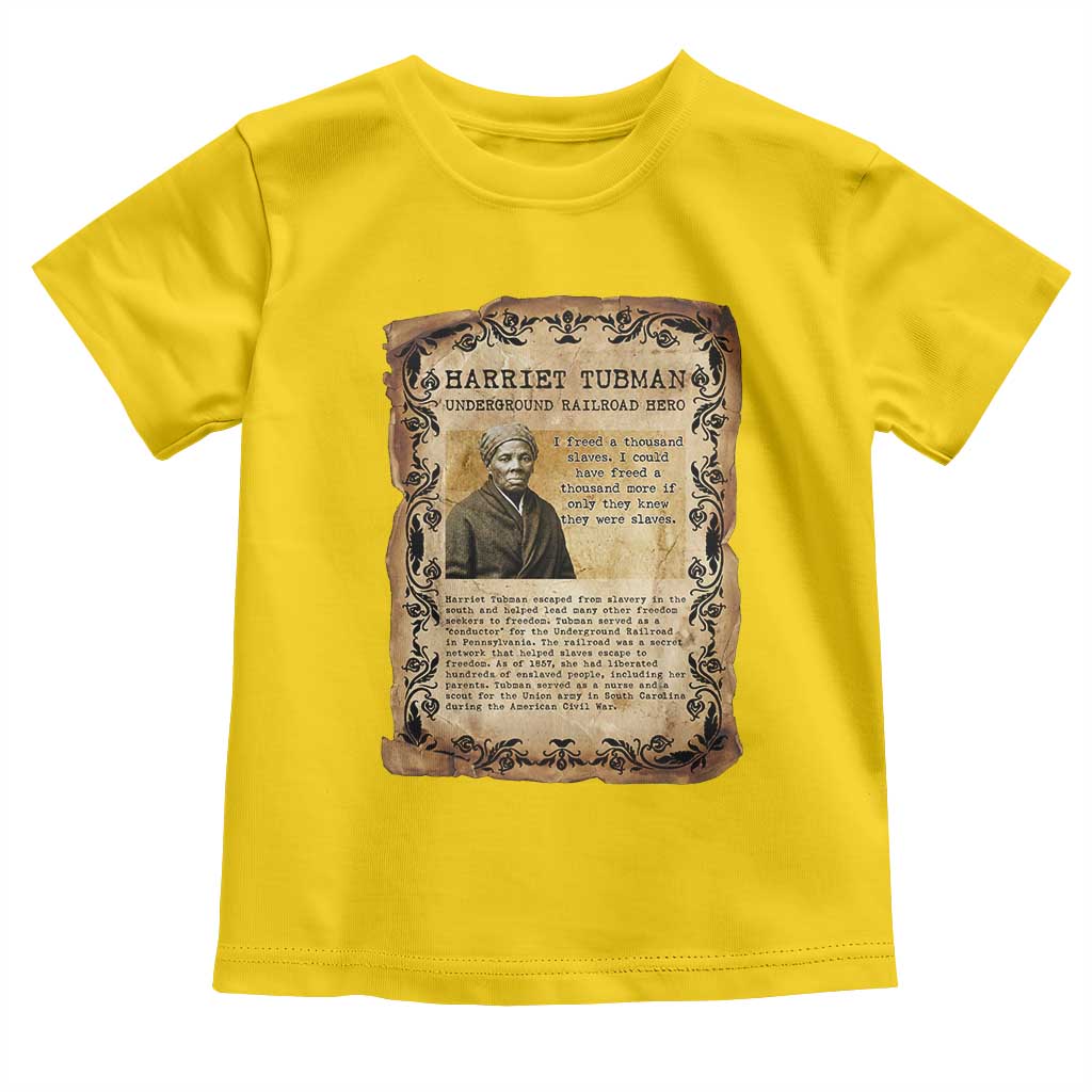 Harriet Tubman Toddler T Shirt Womens History Month Gift TS12 Daisy Print Your Wear