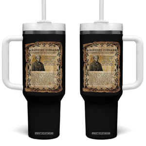 Harriet Tubman Tumbler With Handle Womens History Month Gift TS12 One Size: 40 oz Black Print Your Wear