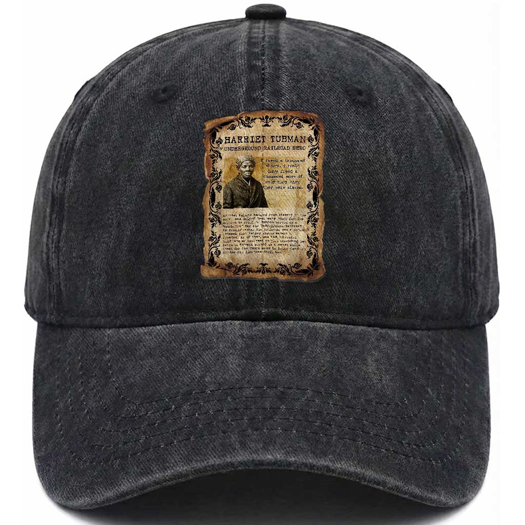 Harriet Tubman Washed Cotton Baseball Cap Womens History Month Gift TS12 Print Your Wear