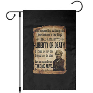 Harriet Tubman Garden Flag Liberty Or Death Black History Legacy TS12 Black Print Your Wear
