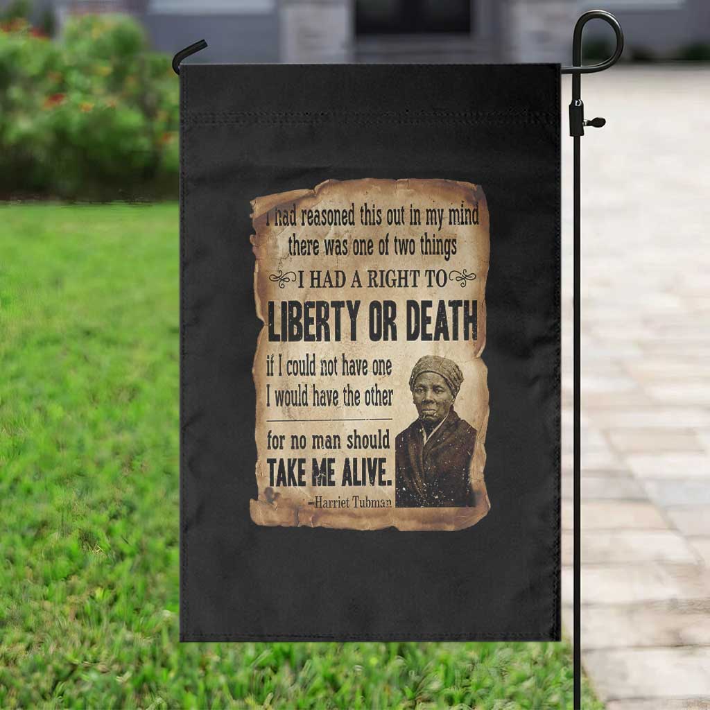 Harriet Tubman Garden Flag Liberty Or Death Black History Legacy TS12 Print Your Wear