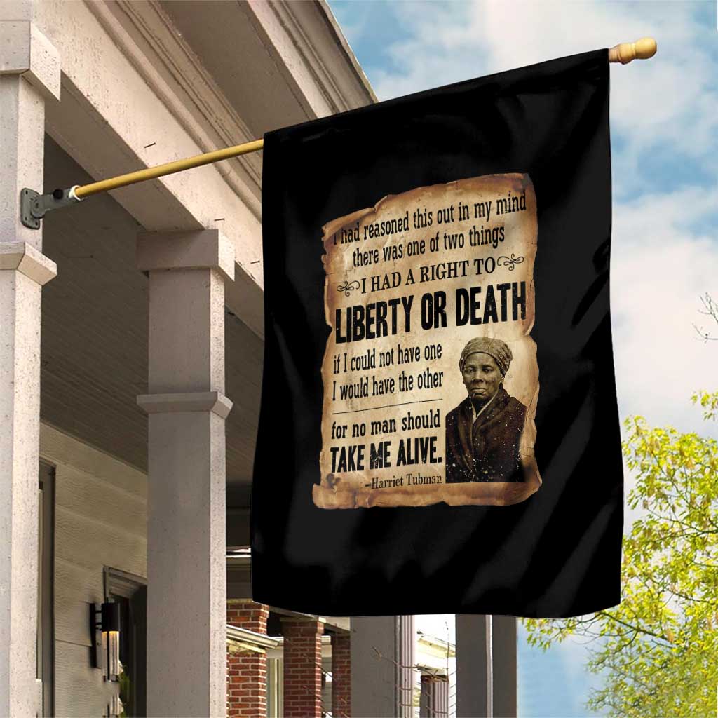 Harriet Tubman Garden Flag Liberty Or Death Black History Legacy TS12 Print Your Wear